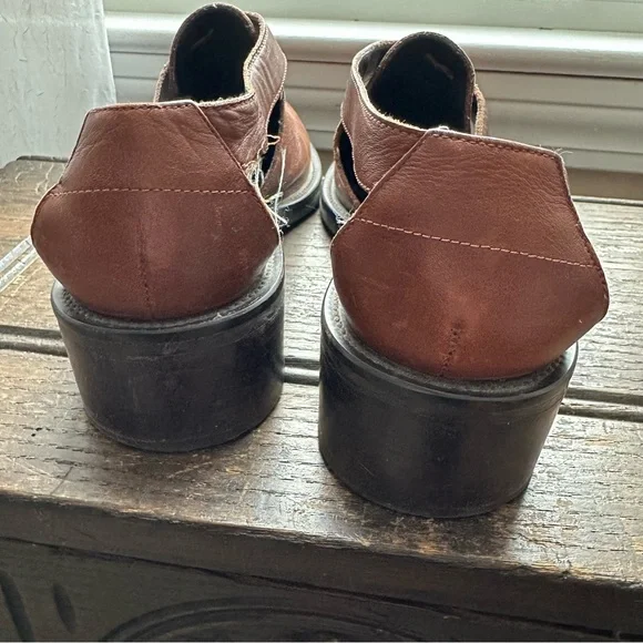 Vintage Nine West Brown Leather Mary Janes - Picture 8 of 9